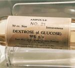vintage bottle of glucose